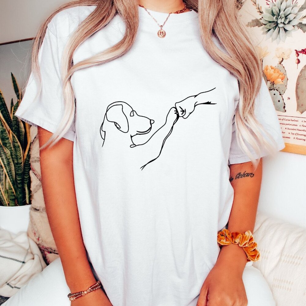 Paw Friend Shirt, Friendship Fist T-Shirt, Animal Lover Shirt 165